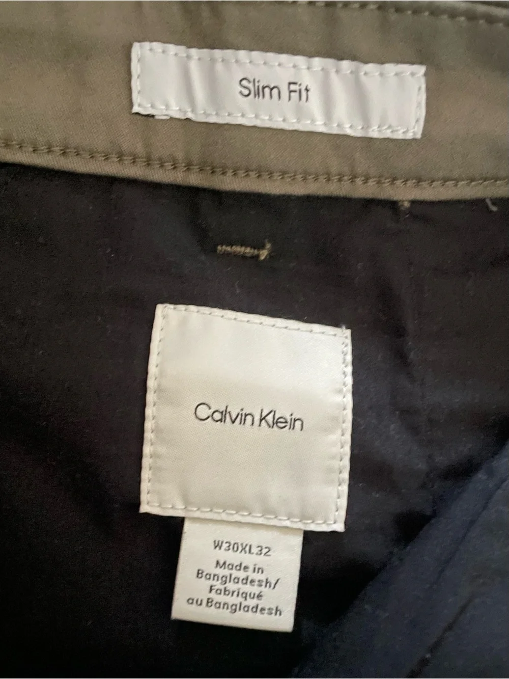 Classic Slim Straight Gray-Green Pants